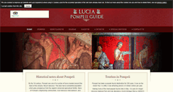 Desktop Screenshot of luciapompeiiguide.com